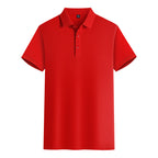 Mercerized Cotton Polo Embroidered Summer T-shirt