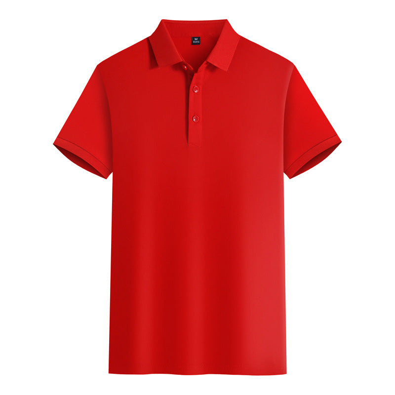 Mercerized Cotton Polo Embroidered Summer T-shirt