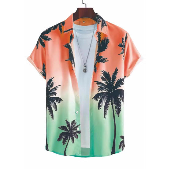 3D Cow Printing Men's Short-sleeved Shirt