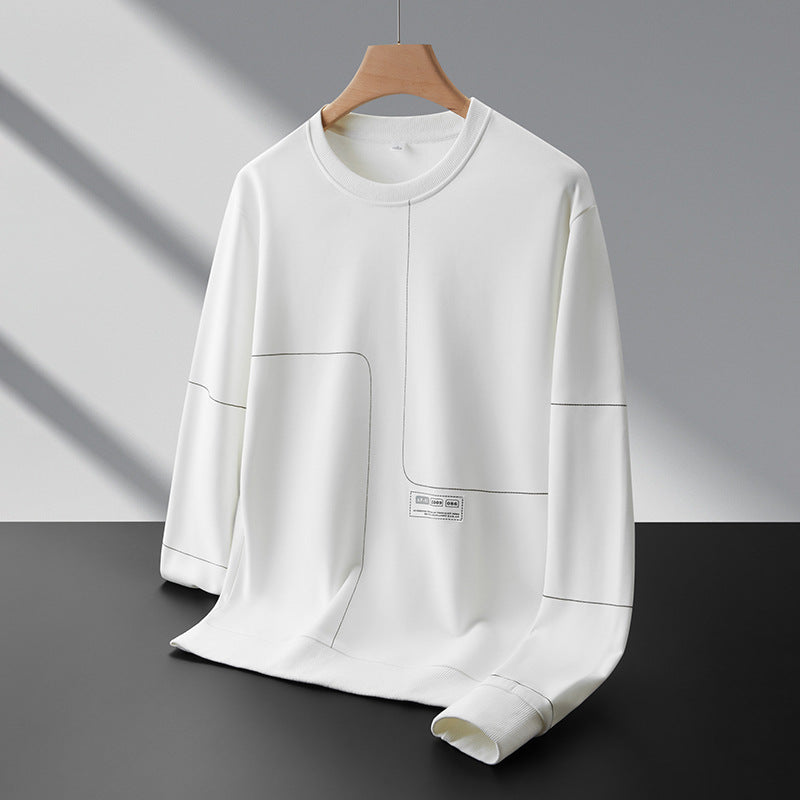 Men's Loose Round Neck Casual Versatile Pullover Sweatshirt