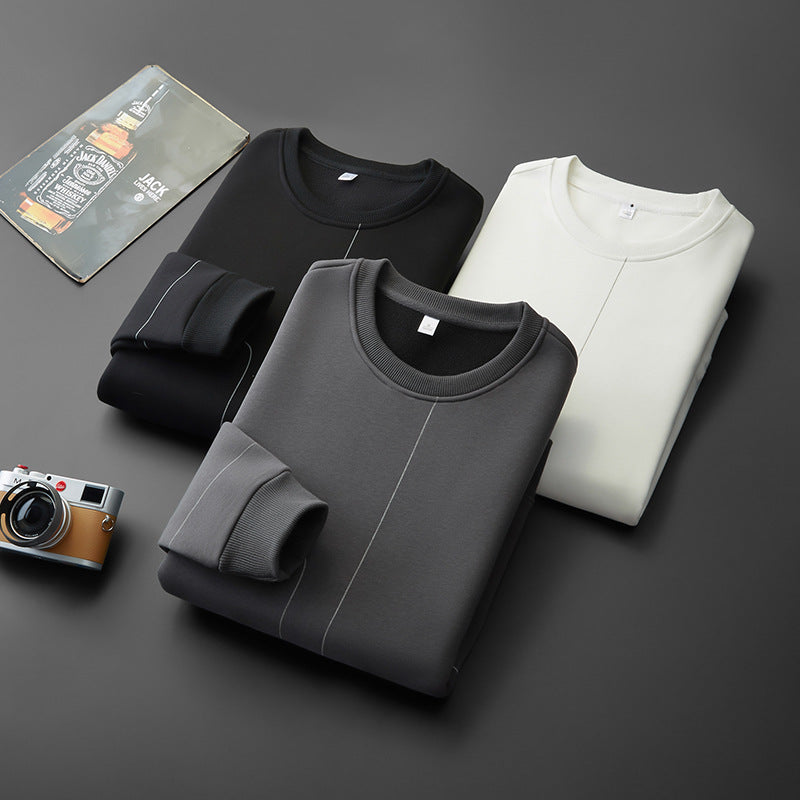 Men's Loose Round Neck Casual Versatile Pullover Sweatshirt