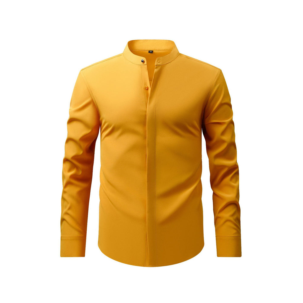 Men's Retro Long-sleeved Casual Shirt Top