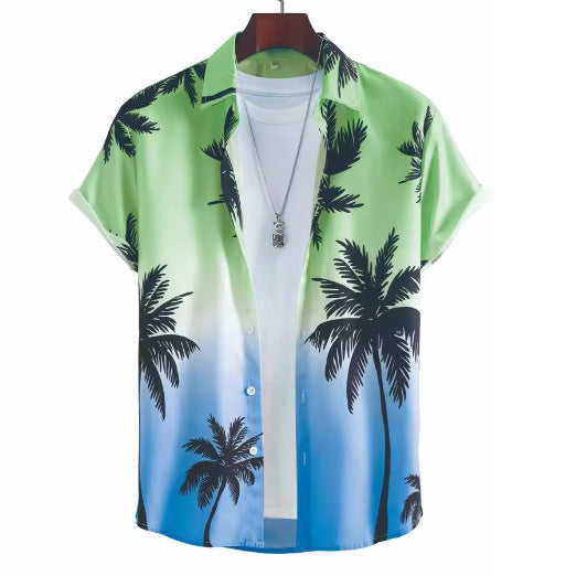 3D Cow Printing Men's Short-sleeved Shirt