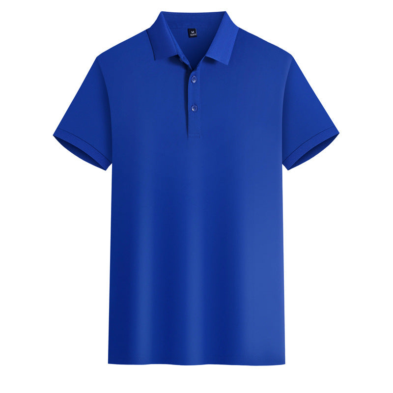 Mercerized Cotton Polo Embroidered Summer T-shirt