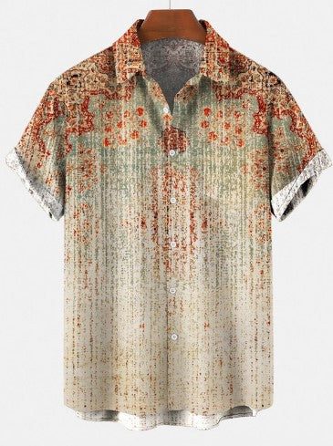 Men's Casual Loose Printed Everyday Shirts