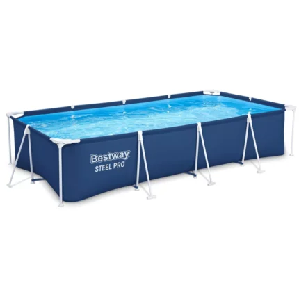 Bestway Steel Pro 13′ x 7′ x 32″ Rectangular Above Ground Outdoor Swimming Pool